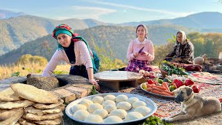 Village Life in Northern Iran  Baking Tandoori Bread amp Making Omelette for Dinner [upl. by Helfand]