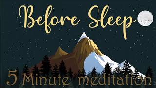 5 Minute Meditation Before Sleep [upl. by Eilsel42]