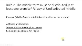 Syllogistic Rules and Fallacies [upl. by Nurse]