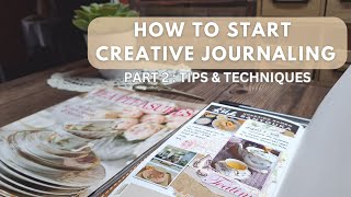 Creative Journaling for Beginners Part 2 ✨️ Journal Ideas Tips amp Techniques [upl. by Natalee733]