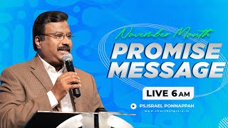 🔴November 2024  Promise Message by PrIsrael Ponnappah  Church of Glory [upl. by Nalyr210]