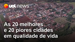 Melhores e piores cidades em qualidade de vida veja se a sua está na lista [upl. by Idrahs]