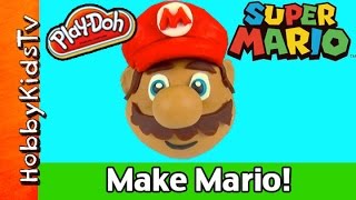 PlayDoh Make Super Mario Sculpting Nintendo Super Mario Brother HobbyKidsTV [upl. by Al]