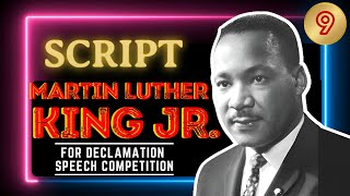 Declamation Speech of Martin Luther King Jr  Declamation Competition Script  martinlutherking [upl. by Yolanthe]