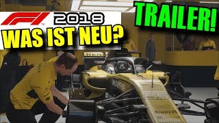 F1 2018 OFFIZIELLER GAMEPLAY TRAILER  NEUE FEATURES  MACHE SCHLAGZEILEN [upl. by Asseret561]