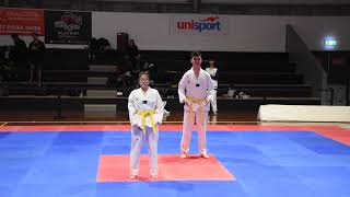 Yellow Belt Pair Poomsae MU WTF Taekwondo  2018 Australian Uni Nationals [upl. by Aislehc]