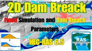 Mastering DamBreak Modelling with HECRAS 2D  2D Flood Simulation Dam Breach Parameters [upl. by Roee]