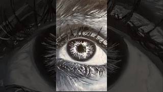 How to paint a realistic eye using only black amp white oil paint arttutorial [upl. by Ramraj]