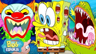 Bob Esponja  60 MINUTOS de Fantasmas Monstros e Mais 👻  Criaturas Aterrorizantes  Português [upl. by Elleivad]