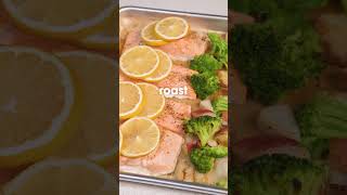 Salmon Recipe – SheetPan Salmon with Creamy LemonDill Sauce [upl. by Niwrad923]