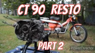 Rusty Old Honda CT 90 Engine Restoration  Part 2 [upl. by Vena]