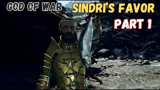 God of War Sindris Favors Part 1  Fafnirs Hoard  Walkthrough w Commentary PS54K [upl. by Hsekin]