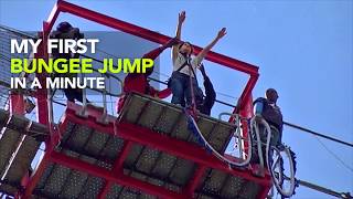 My First Bungee Jump In A Minute  Curly Tales [upl. by Emmerie]