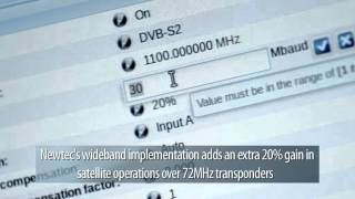 Wideband  SatCom Technology  Newtec MDM6000 Satellite Modem Demo [upl. by Hum]