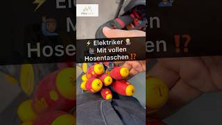 🙋🏾‍♂️⚡️Elektriker mit vollen Hosen⁉️ strom elektriker elektrik werkzeug electric electrician [upl. by Agan912]