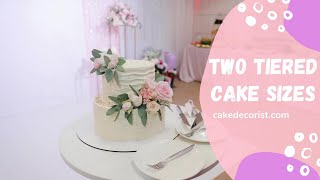 TwoTiered Cake Sizes [upl. by Hassi]