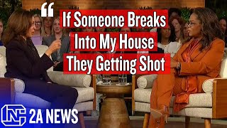 Kamala Harris Panders To Oprah Saying If Someone Breaks Into My House They Getting Shot [upl. by Stempson227]