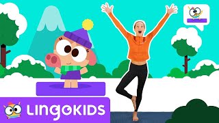 Winter Yoga for Kids 🧘‍♀️❄️  Lingokids Activites for Kids [upl. by Itsirk]