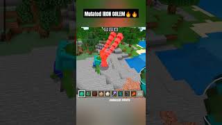 Mutated IRON GOLEM VS MUTATED ZOMBIE🔥lminecraft shorts [upl. by Airemaj]