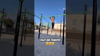 Cool Calisthenics Trick  Epic Bar Transfer calisthenicsfreestyle [upl. by Blackmun]