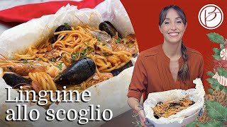 Linguine allo scoglio al cartoccio  Benedetta Parodi Official [upl. by Harday]