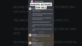 KARUTA ID For Sale  Join DiscordGet exclusive Karuta ID deals karuta discord gaming games [upl. by Onaicilef]