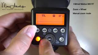 Hähnel Modus 360RT  menu [upl. by Nnelg]