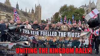 British Patriots Rally Uniting the Kingdom Massive Crowd March in London [upl. by Alleirbag]