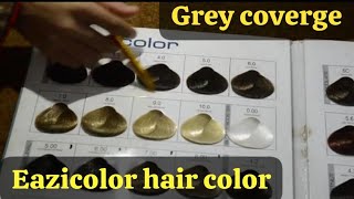 Grey coverge with Eazicolor with natural shadesEazicolor professional hair color newlifestyle [upl. by Lleirbag]