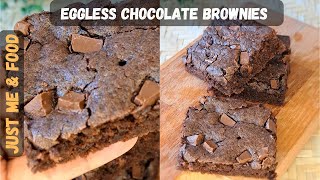 How to Make Fudgy Eggless Brownies  Easy Brownie Recipe Without Eggs egglessbrownie [upl. by Williamsen]