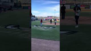 National Anthem Visalia Rawhide vs Lake Elsinore Storm [upl. by Eelorac]