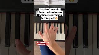 How to Play Beethoven’s Moonlight Sonata 3rd Mvt Inversion Technique moonlightsonata beethoven [upl. by Niroc]