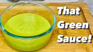 Creamy Green Jalapeño Sauce Recipe  How to Make the Best Green Jalapeno Salsa [upl. by Minsat267]