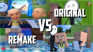 Upin amp Ipin  Pensil Ajaib 3  Original vs Remake [upl. by Enilec]