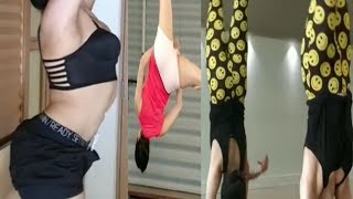 Bollywood sexy actress Adah Sharma hot Dance and Workout video 2019 [upl. by Ardnola]