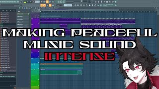 JayVoid making peaceful music sound intense in FL Studio [upl. by Eibbil]