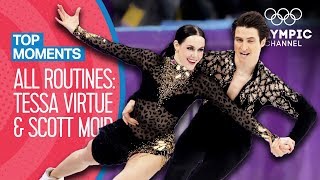 Tessa Virtue amp Scott Moir  Every Olympic Performance  Top Moments [upl. by Crisey]