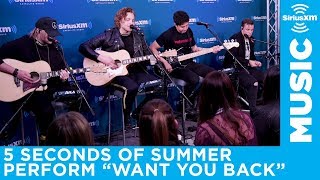 5 Seconds Of Summer  quotWant You Backquot LIVE  SiriusXM [upl. by Enerehs480]