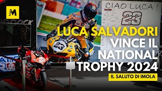 IMOLA saluta Luca Salvadori lultimo giro della sua Panigale [upl. by Rebane196]