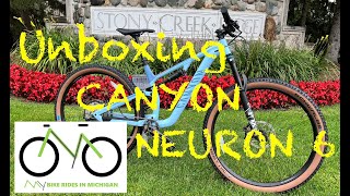 MY New MTB Unboxing Canyon Neuron 6 [upl. by Cherish]