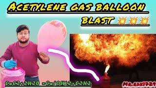 The Explosive Truth Behind Acetylene Gas and Balloon Blastsyoutubevideo experiment [upl. by Milla243]