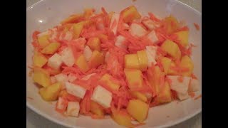 Jicama Mango Carrot Salad [upl. by Gnolb]