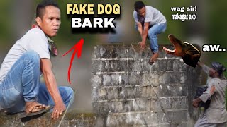 FAKE DOG BARK quotPUBLIC PRANKquot  Lakas nilang tumakbo [upl. by Lepley]