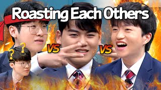 Knowing Bros T1s calmly savage teamwork moment🔥 Faker caught in the middle 😆 [upl. by Annahpos]