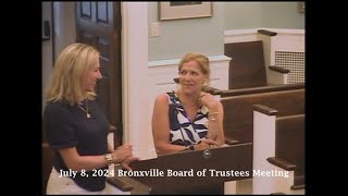 202478 Bronxville Board of Trustees Meeting [upl. by Limoli650]