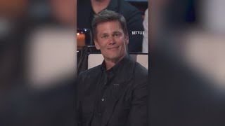 Tom Brady reacts to jokes during live Netflix roast [upl. by Inaja]