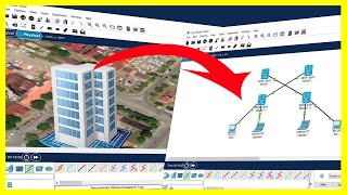 Diseño de topologías de RED Packet Tracer 3D [upl. by Lecia626]