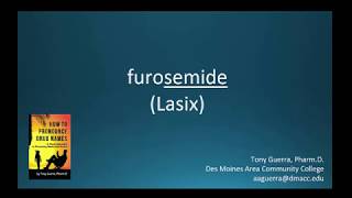 CC How to Pronounce furosemide Lasix Backbuilding Pharmacology [upl. by Kristos781]