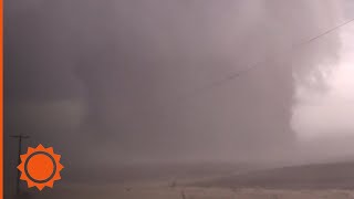 Massive tornado rips through Iowa  AccuWeather [upl. by Nnylireg]