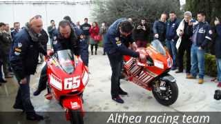 Ducati Desmosedici Moto GP sound and flame  Loris Capirossi vs Casey Stoner [upl. by Salangia]